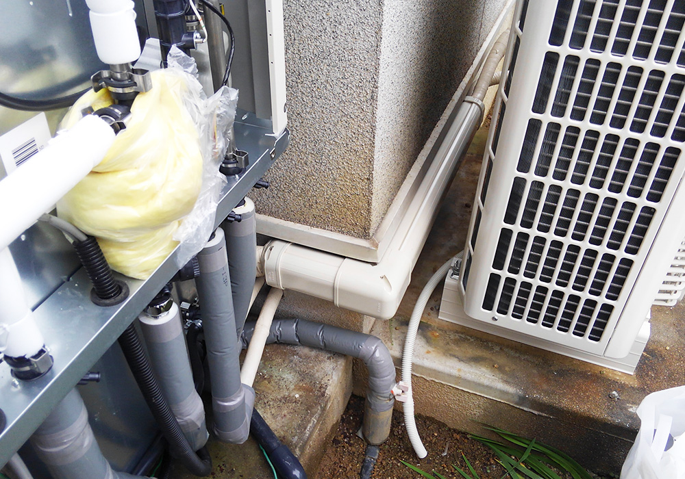 カトーデンキ お仕事日記 給湯器用熱交換器の交換