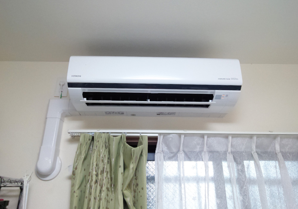 カトーデンキ お仕事日記 マンションでのエアコン工事