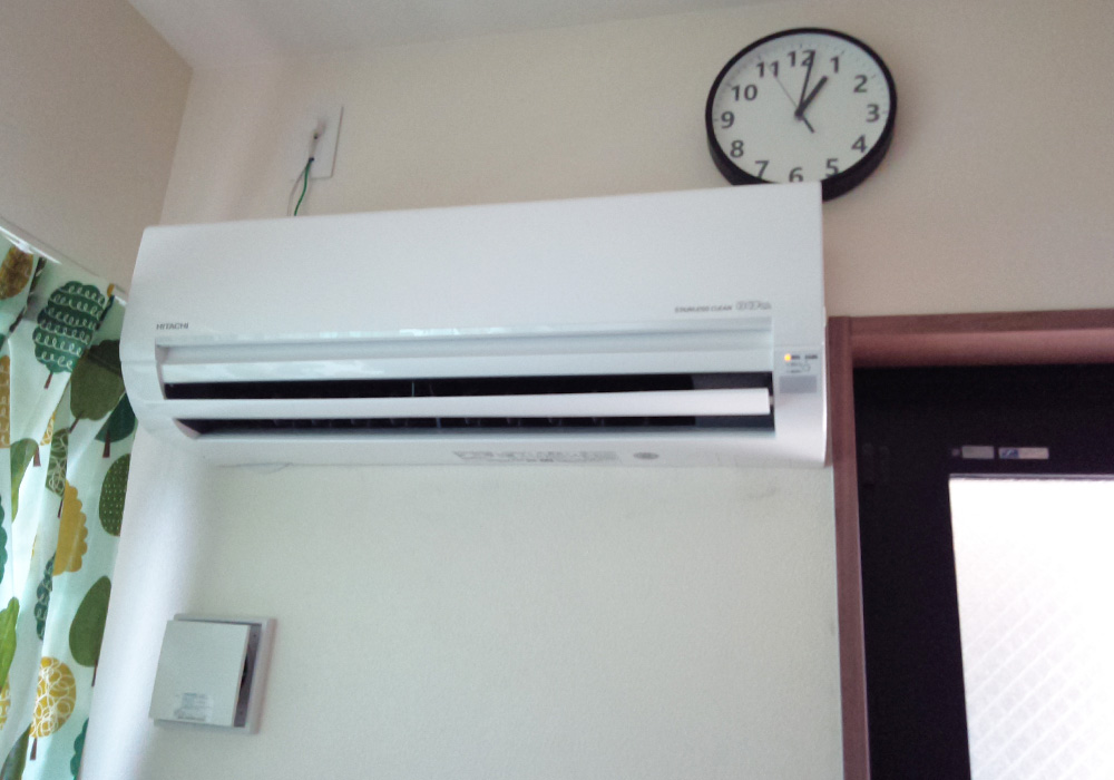 カトーデンキ お仕事日記 マンションでのエアコン工事