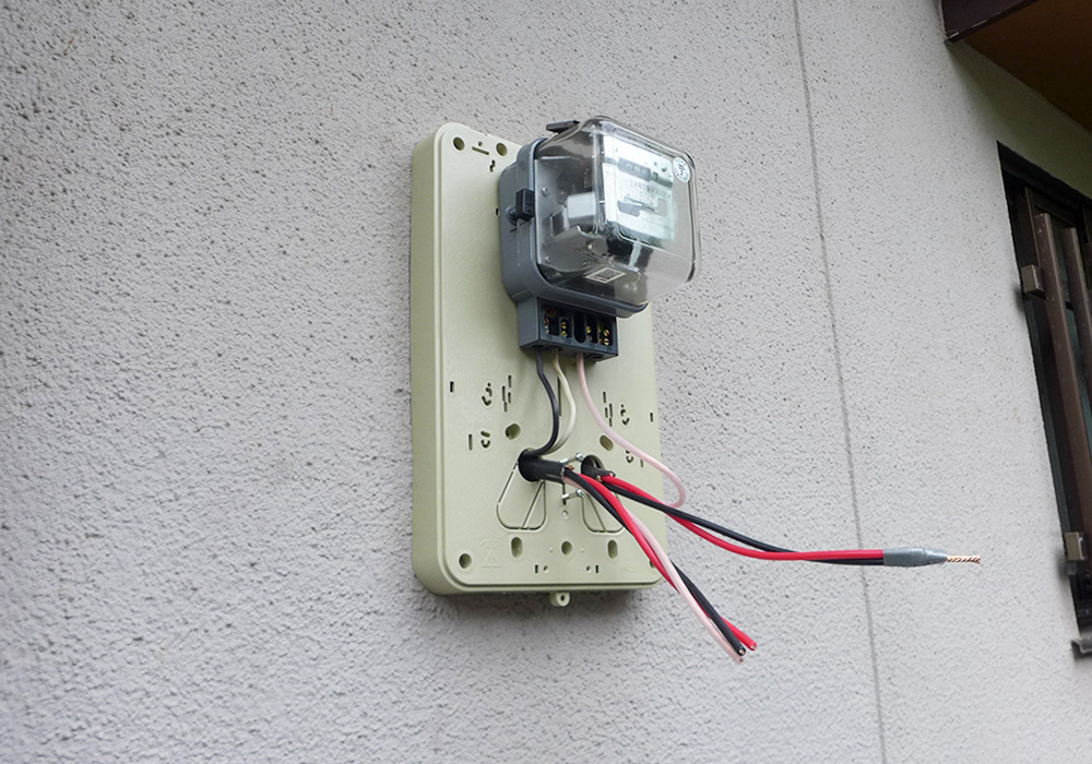 カトーデンキ お仕事日記 アンペア変更による配線工事