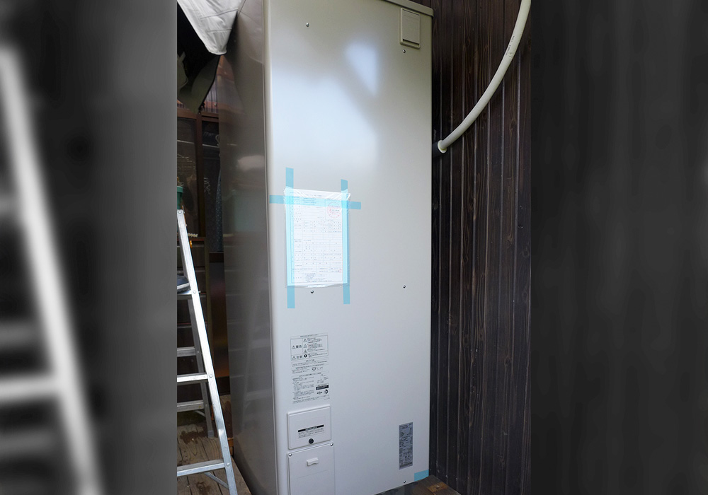 カトーデンキ お仕事日記 電気温水器交換工事1