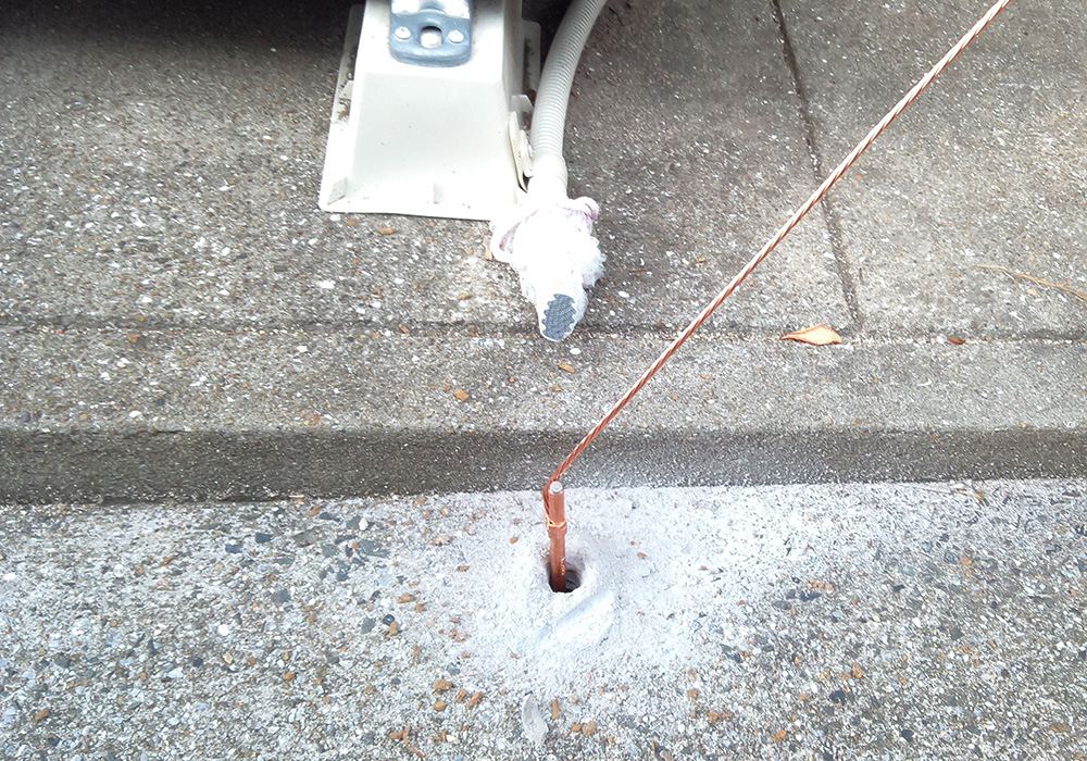 カトーデンキ お仕事日記 アース工事の依頼2