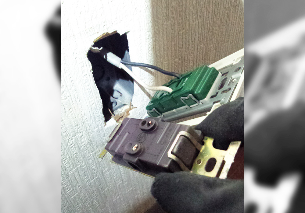 カトーデンキ お仕事日記 アース工事の依頼2