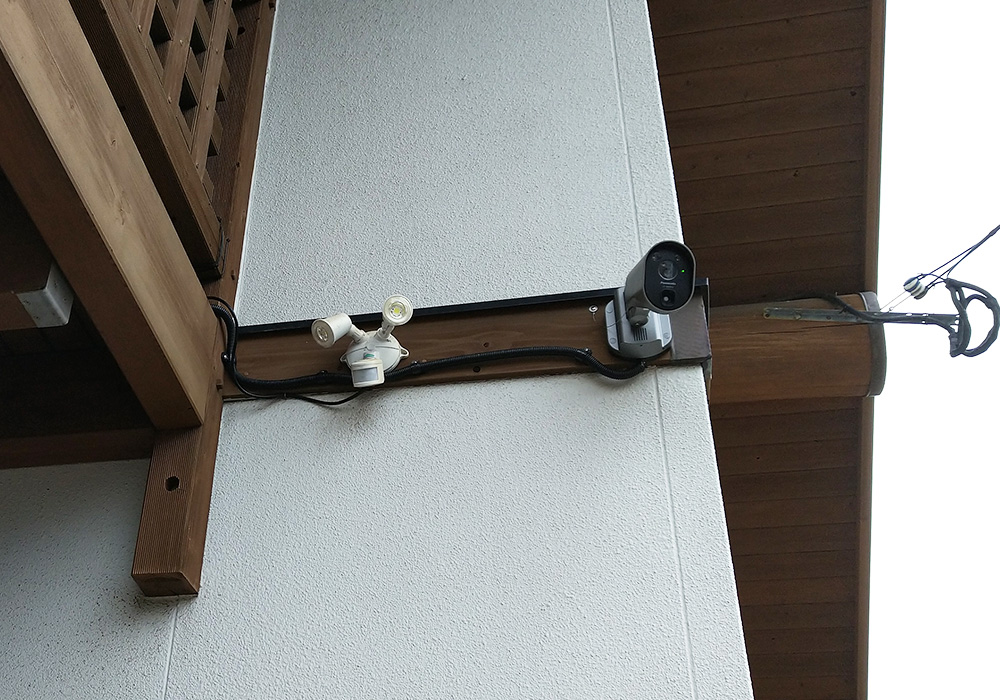 カトーデンキ お仕事日記 カメラドアホン、屋外カメラの取付